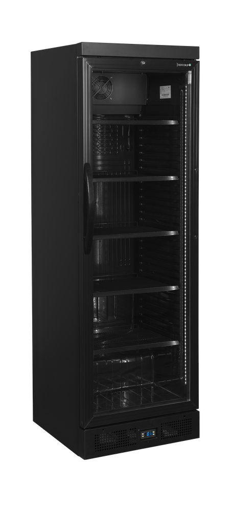 TEFCOLD CEV435 BLACK Glass Door Merchandiser