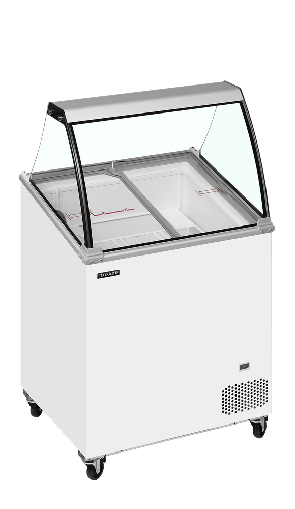 TEFCOLD IC201SCE + CANOPY Scoop Ice Cream Display