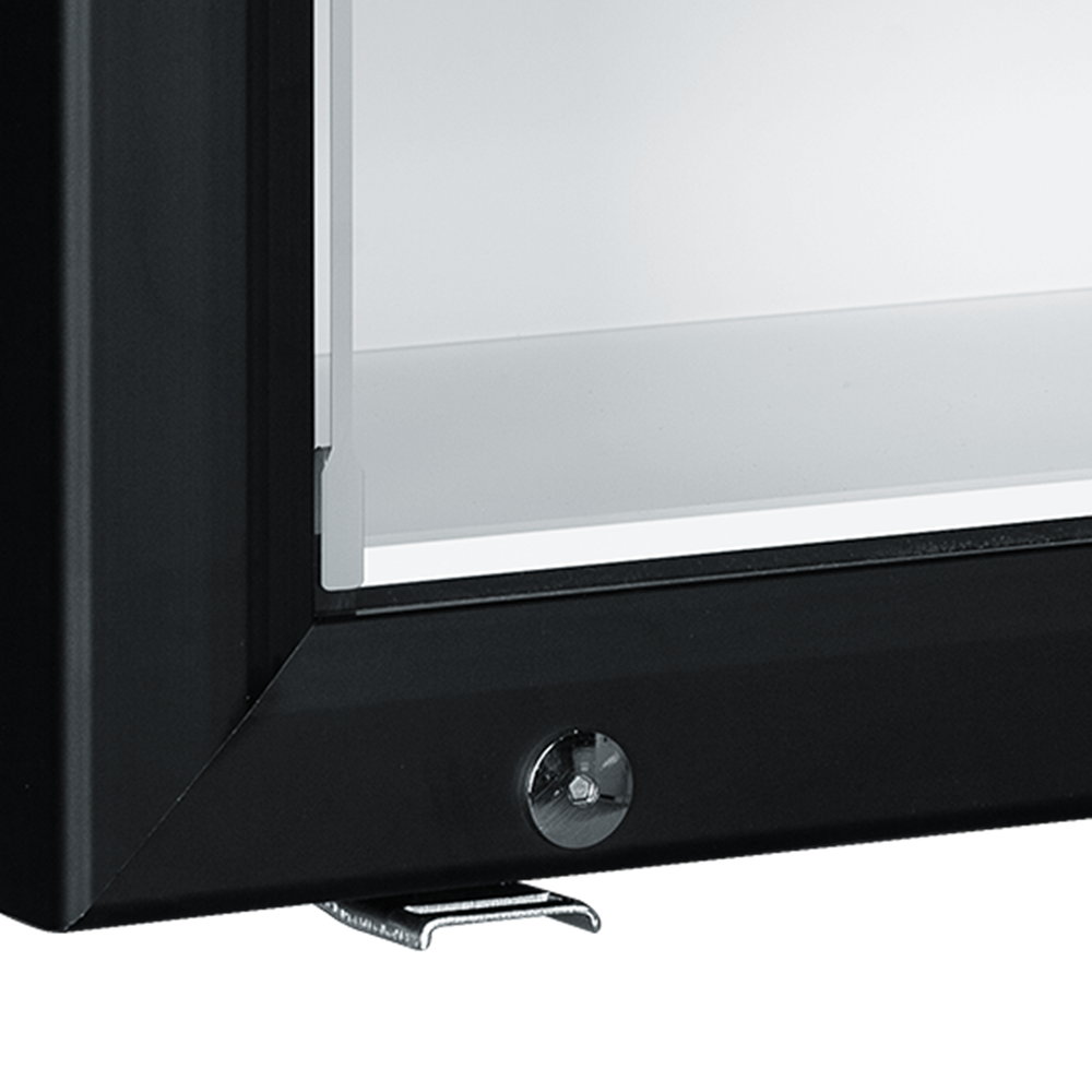 TEFCOLD UF50G Black Glass Door Display Freezer - Image 3
