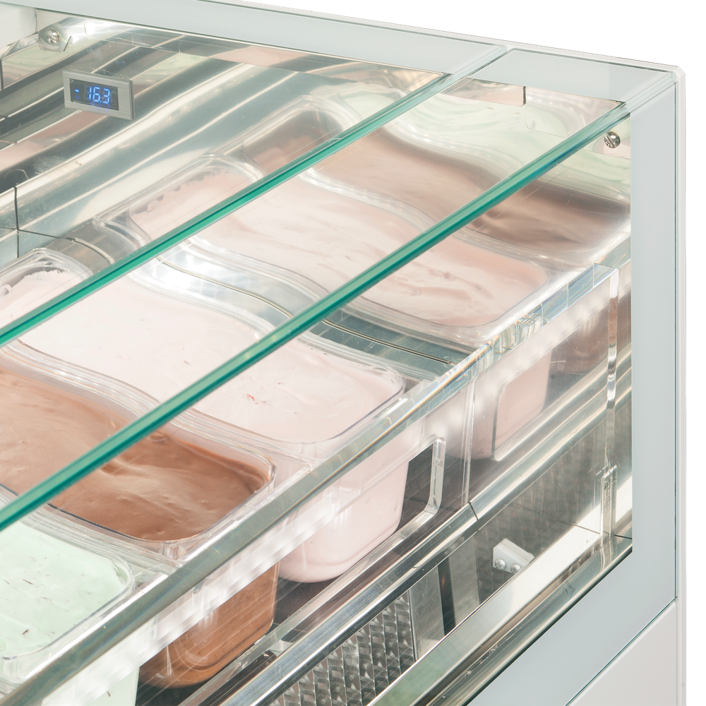 ISA ONESHOW FREE REGULAR Ventilated Scoop Ice Cream Display - Image 4