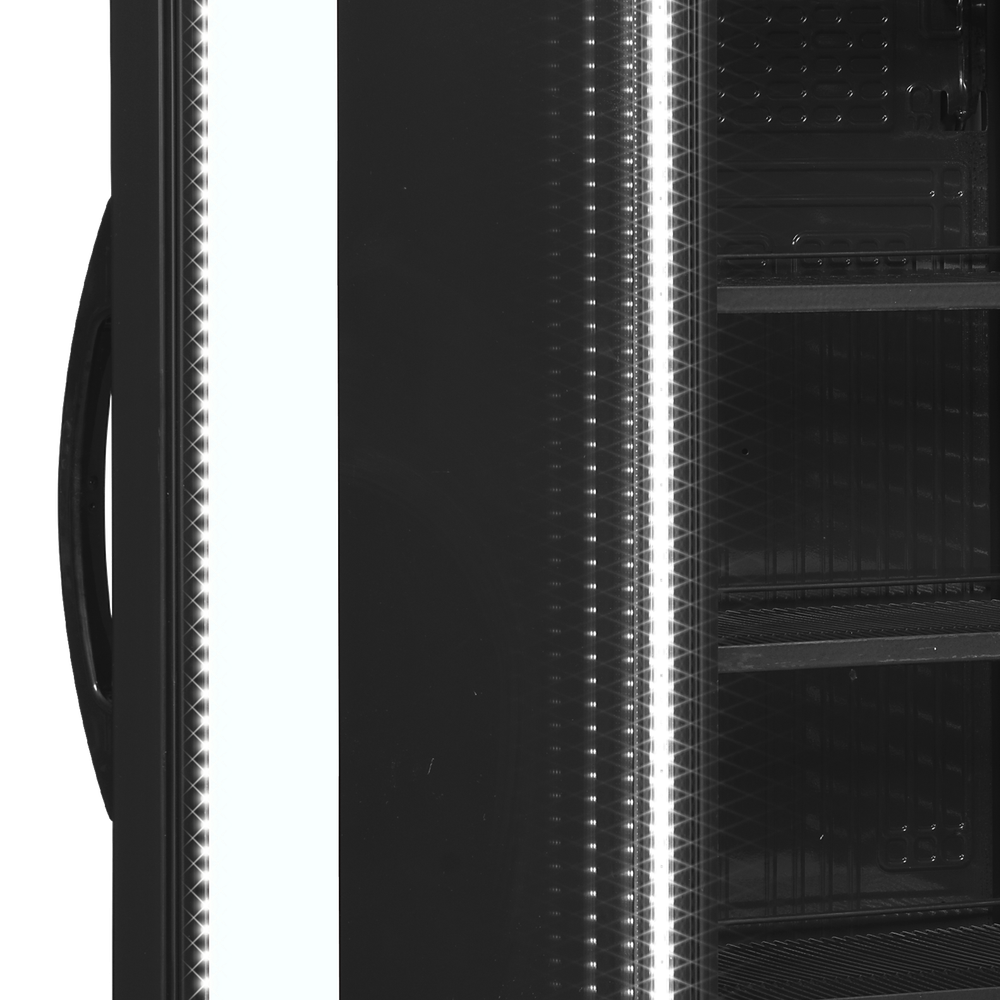 TEFCOLD CEV425 BLACK L/H Glass Door Merchandiser - Image 4
