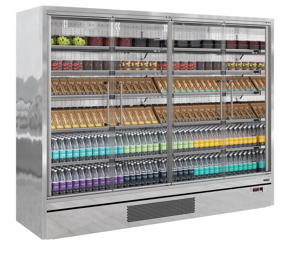 TEFCOLD Galaxy+ GP26FGD SS Multideck With Doors - Image 2