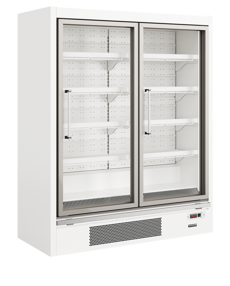 TEFCOLD Galaxy+ GPF2D White Glass Door Freezer
