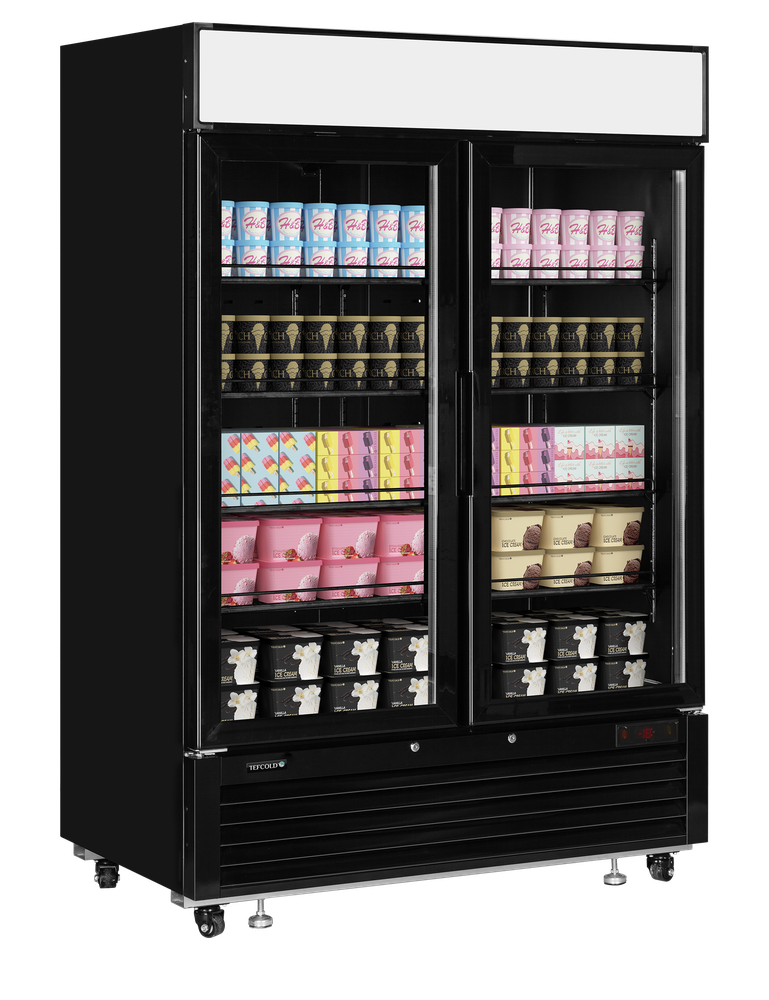 TEFCOLD LGF5000 BLACK Glass Door Display Freezer - Image 2