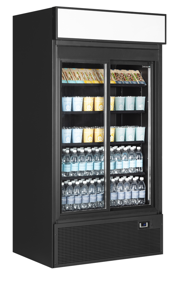 TEFCOLD FSC1000S BLACK Glass Door Merchandiser - Image 2