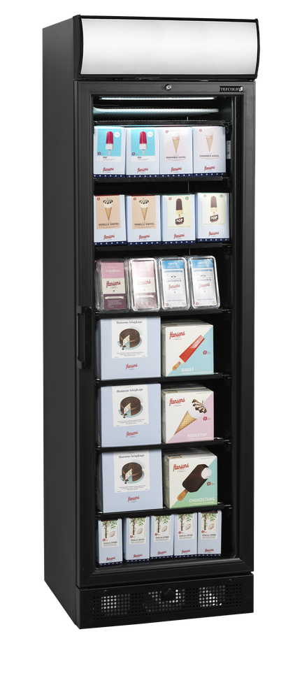 TEFCOLD UFSC371GCP Black Glass Door Freezer - Image 2