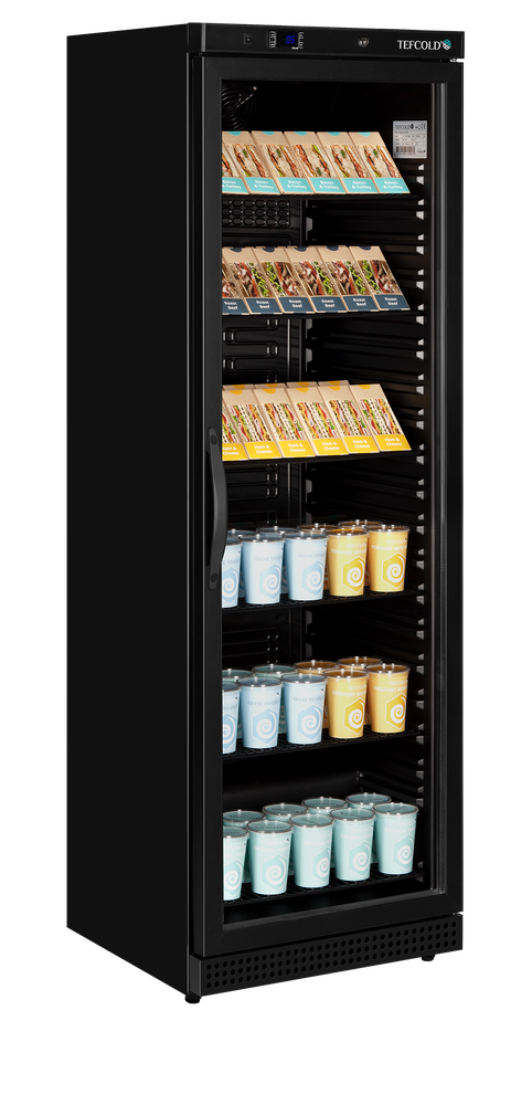TEFCOLD UR400G BLACK Glass Door Merchandiser - Image 2