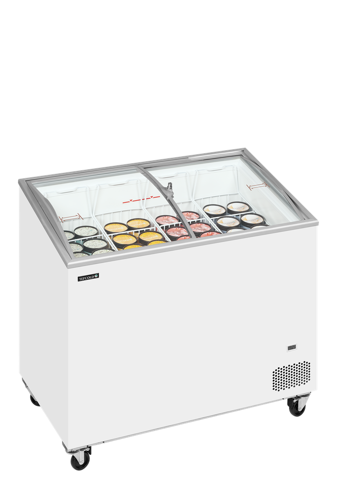TEFCOLD IC302SCEB Sliding Curved Glass Lid Chest Freezer - Image 2