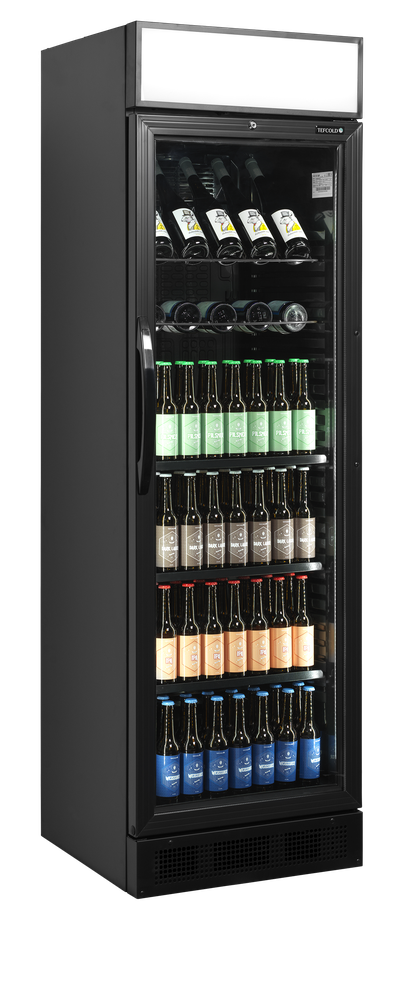 TEFCOLD CEV425CP BLACK Glass Door Merchandiser - Image 2