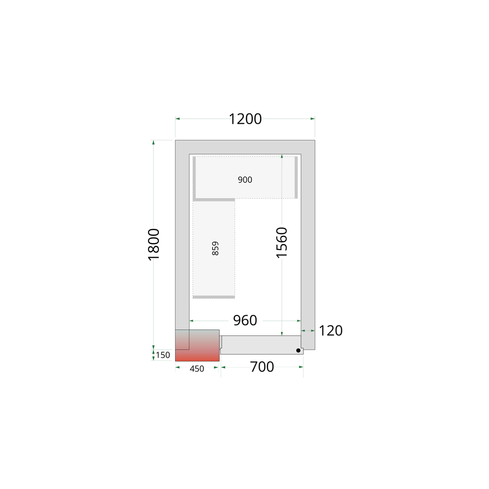 TEFCOLD Shelf Rack System Kit CRNF1218