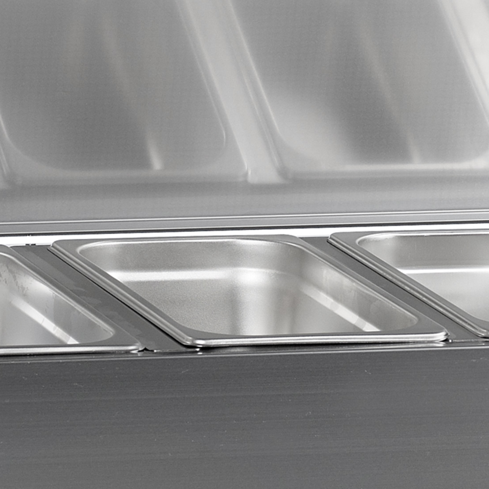 G-Line by TEFCOLD GVC33-200 S/S Gastronorm Topping Shelf With Lid - Image 2