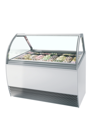 ISA MILLENNIUM LX16 Ventilated Scoop Ice Cream Display