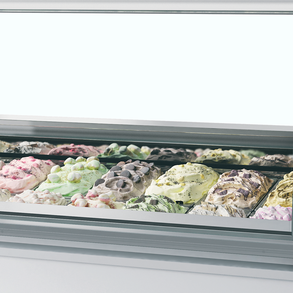 ISA MILLENNIUM LX24 Ventilated Scoop Ice Cream Display - Image 2
