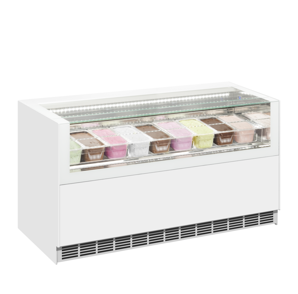 ISA ONESHOW FREE LARGE Ventilated Scoop Ice Cream Display