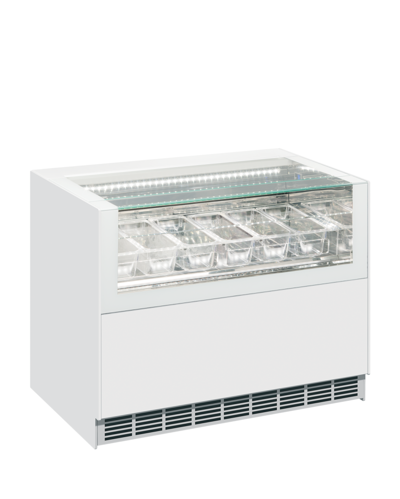 ISA ONESHOW FREE REGULAR Ventilated Scoop Ice Cream Display