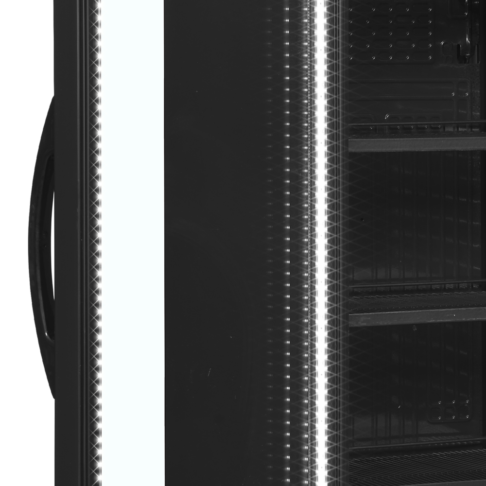 TEFCOLD CEV425 BLACK L/H Glass Door Merchandiser - Image 4