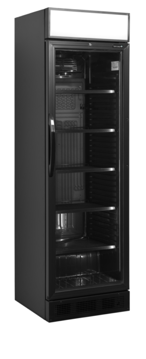 TEFCOLD CEV425CP BLACK Glass Door Merchandiser