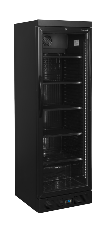 TEFCOLD CEV435 BLACK Glass Door Merchandiser