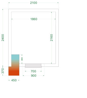 TEFCOLD CRNF2124 Freezer Room
