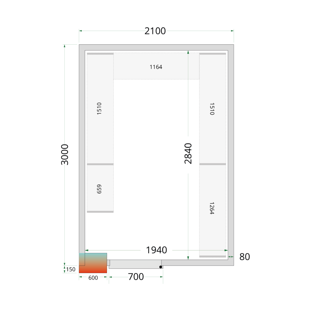 TEFCOLD CRPF2130 Shelf Kit CRPF2130