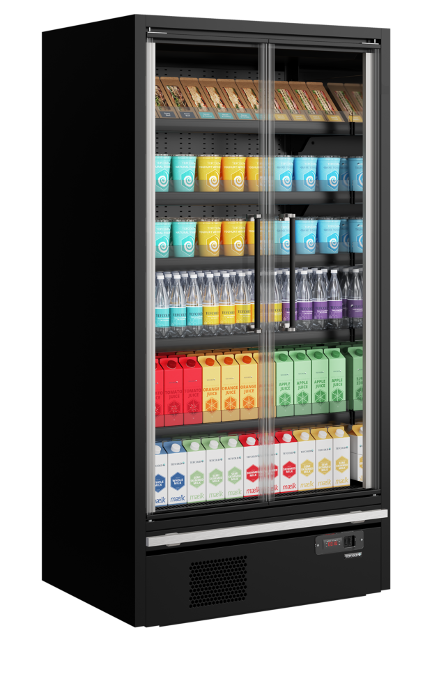 TEFCOLD Galaxy+ GP10FGD Black Multideck With Doors - Image 2