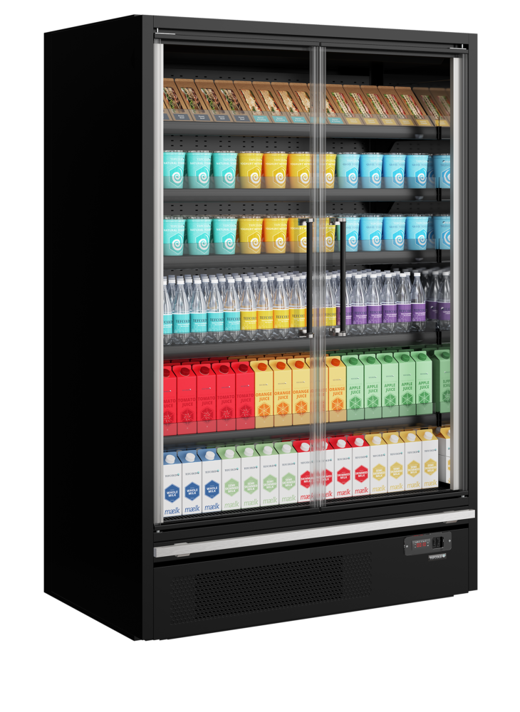 TEFCOLD Galaxy+ GP14FGD Black Multideck With Doors - Image 2