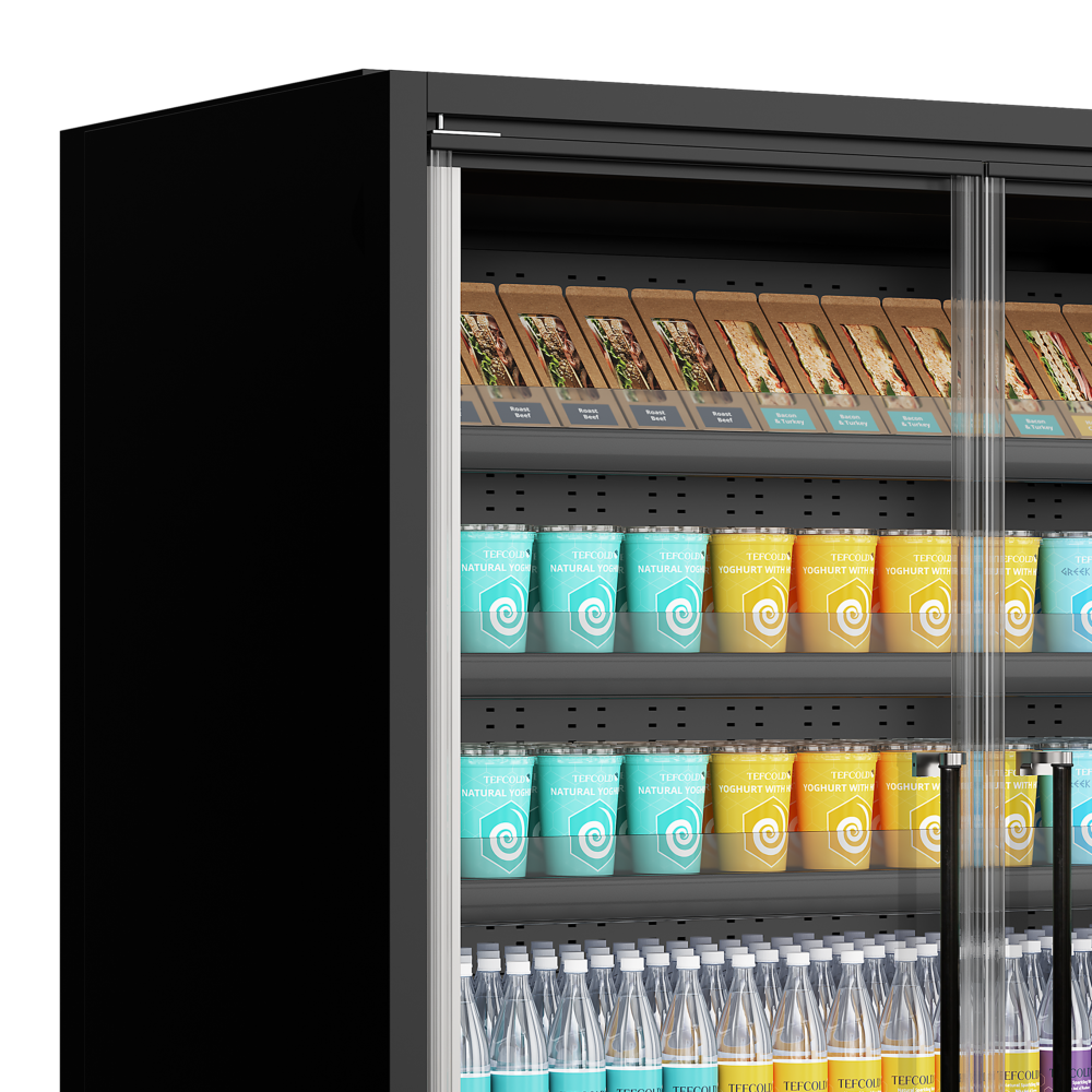 TEFCOLD Galaxy+ GP20FGD Black Multideck With Doors - Image 3