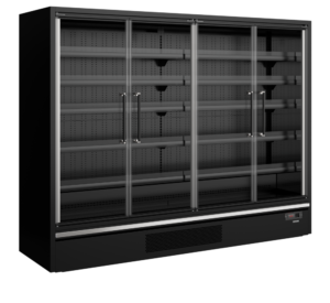 TEFCOLD Galaxy+ GP26FGD Black Multideck With Doors