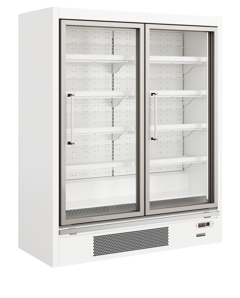 TEFCOLD Galaxy+ GPF2D White Glass Door Freezer