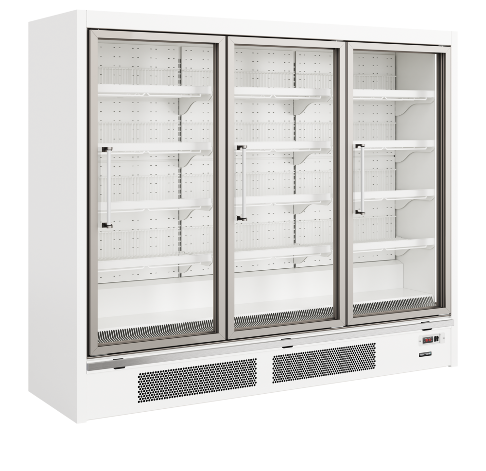 TEFCOLD Galaxy+ GPF3D White Glass Door Freezer