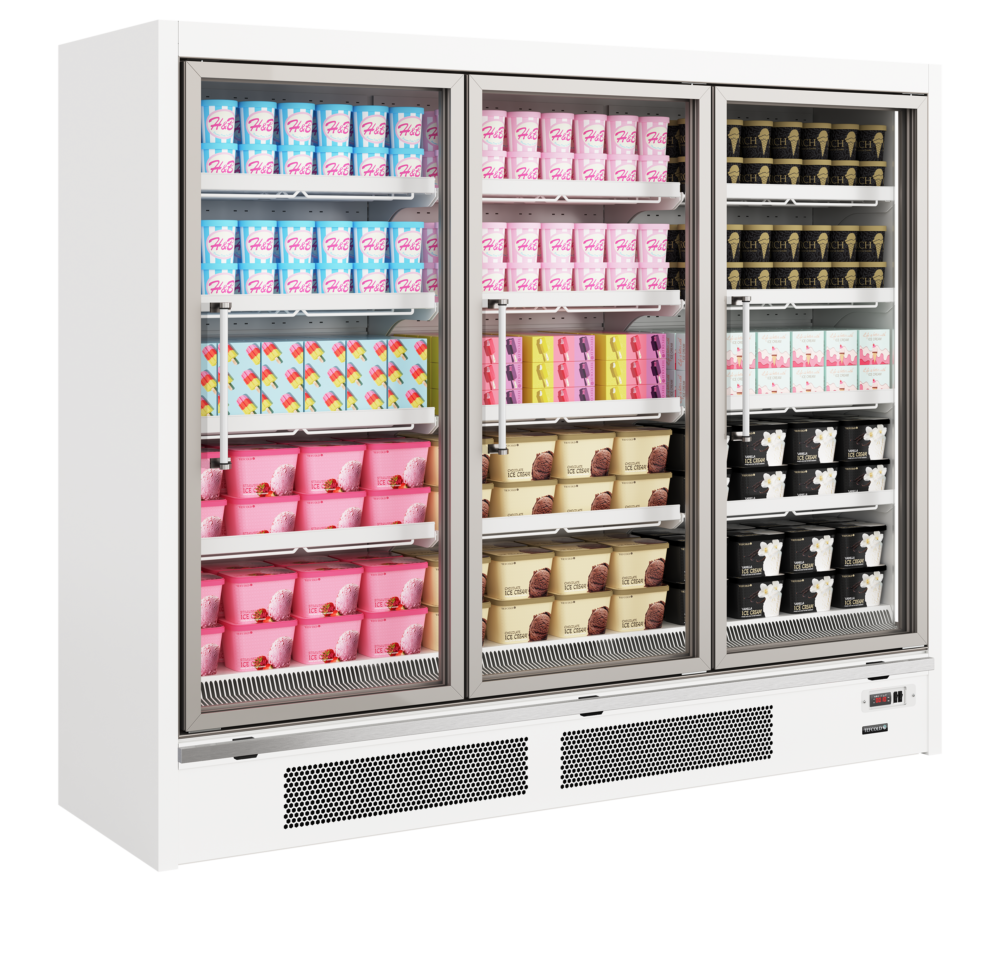 TEFCOLD Galaxy+ GPF3D White Glass Door Freezer - Image 2