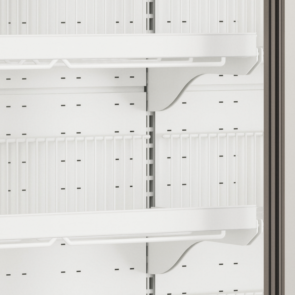 TEFCOLD Galaxy+ GPF3D White Glass Door Freezer - Image 3