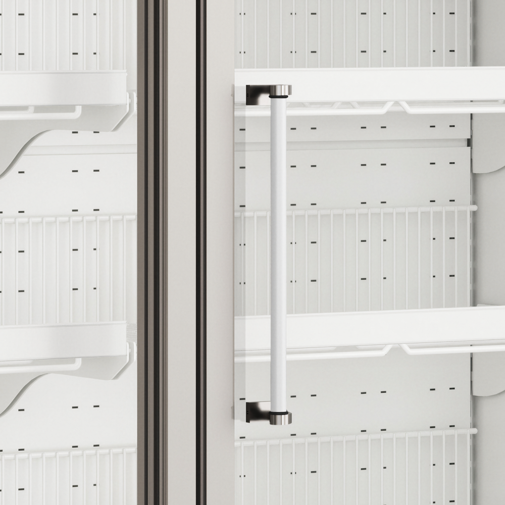 TEFCOLD Galaxy+ GPF3D White Glass Door Freezer - Image 4