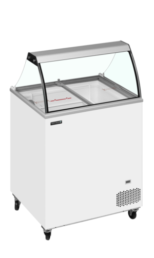 TEFCOLD IC201SC + CANOPY Scoop Ice Cream Display w/Basket