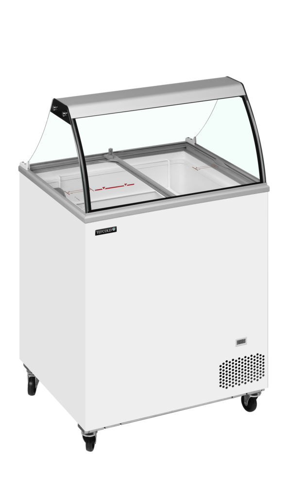 TEFCOLD IC201SC + CANOPY Scoop Ice Cream Display w/Basket