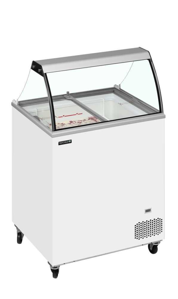 TEFCOLD IC201SC + CANOPY Scoop Ice Cream Display w/Basket - Image 2