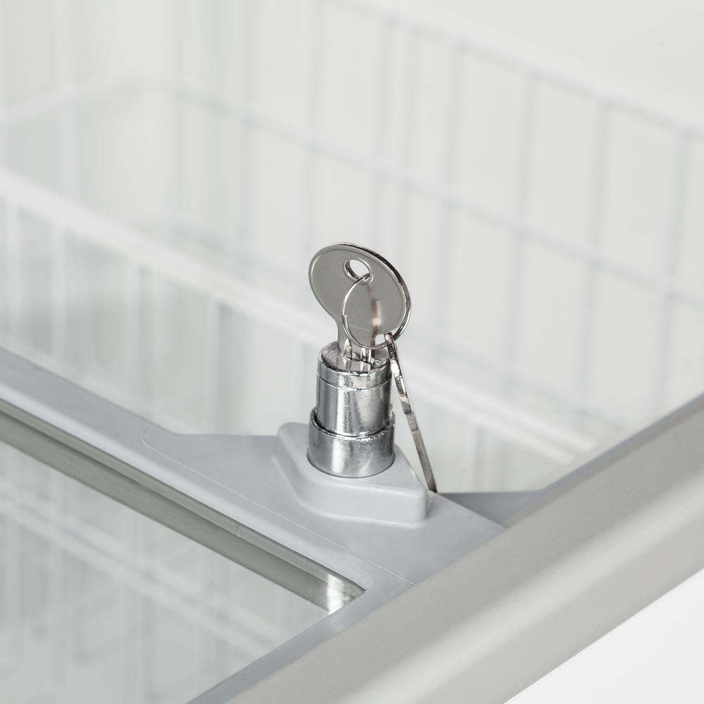 TEFCOLD IC201SC Sliding Flat Glass Lid Chest Freezer - Image 4