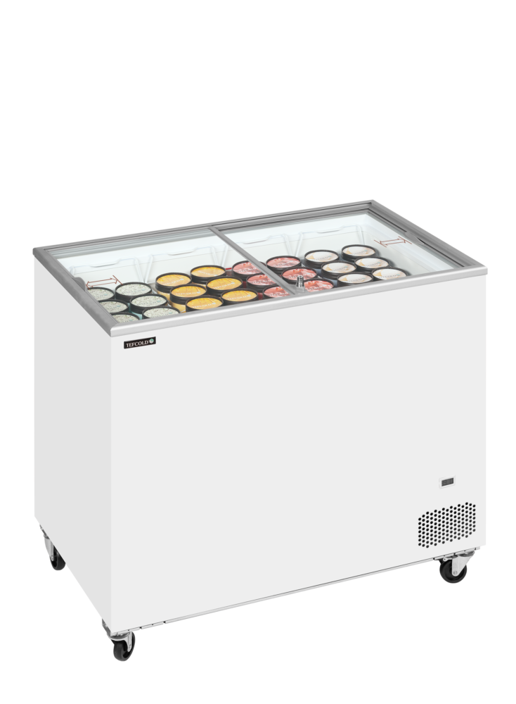 TEFCOLD IC301SC Sliding Flat Glass Lid Chest Freezer - Image 2