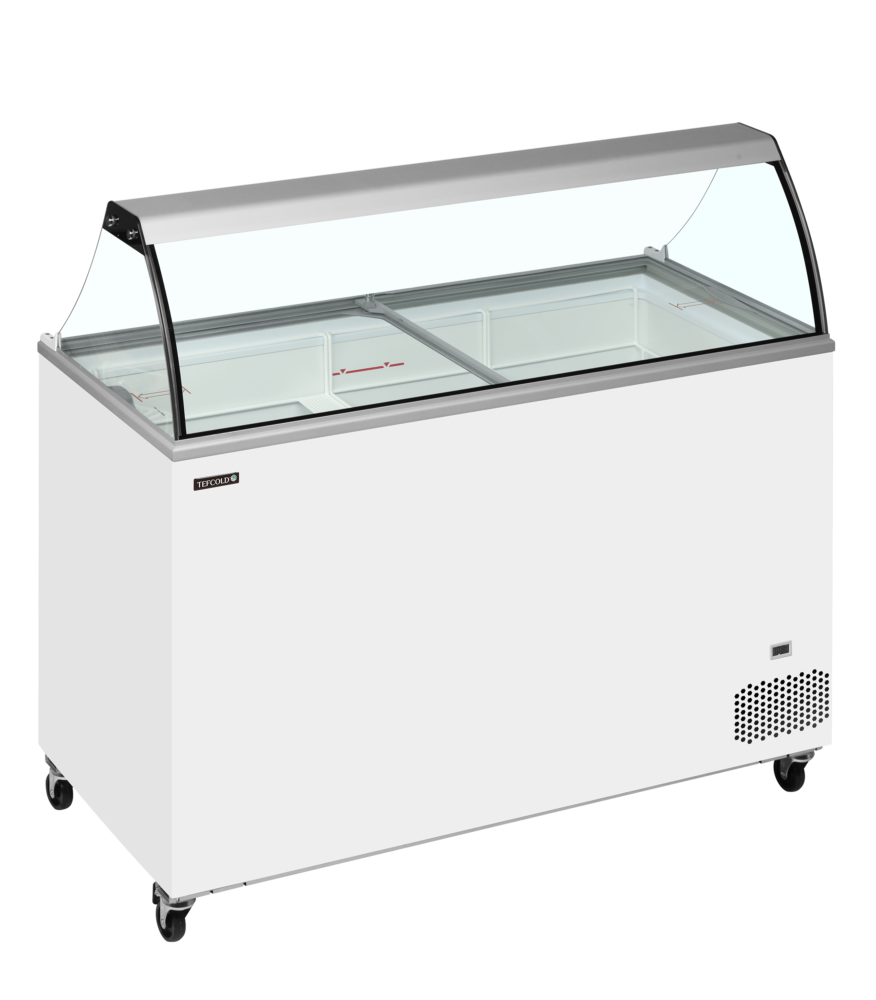 TEFCOLD IC401SC + CANOPY Scoop Ice Cream Display w/Baskets