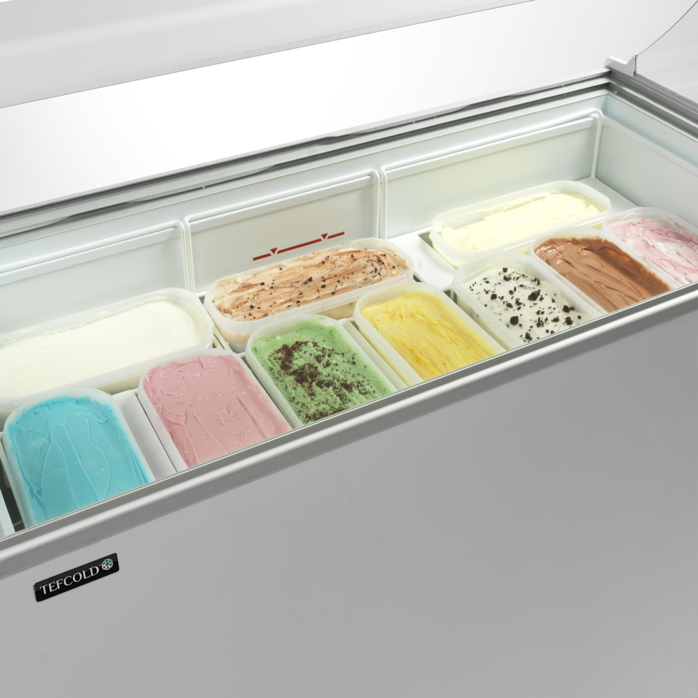 TEFCOLD IC401SC + CANOPY Scoop Ice Cream Display w/Baskets - Image 3