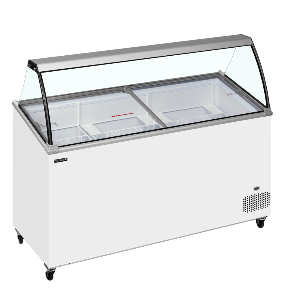 TEFCOLD IC501SCE + CANOPY Scoop Ice Cream Display