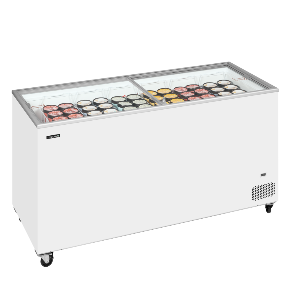 TEFCOLD IC552SC / UK Sliding Flat Glass Lid Chest Freezer - Image 2