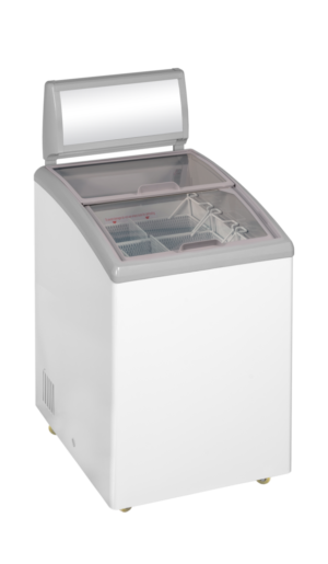 TEFCOLD IDC152C-W1 Sliding Curved Glass Lid Chest Freezer