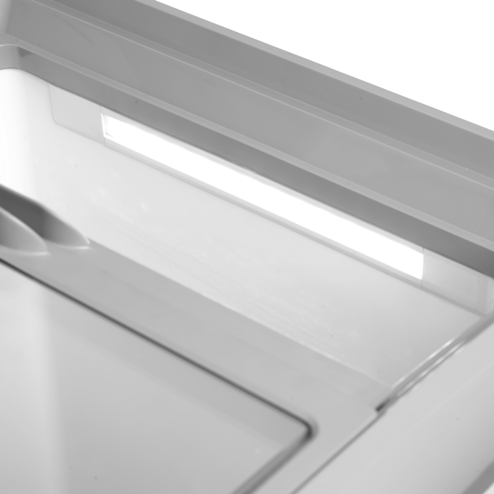 TEFCOLD IDC152C-W1 Sliding Curved Glass Lid Chest Freezer - Image 2