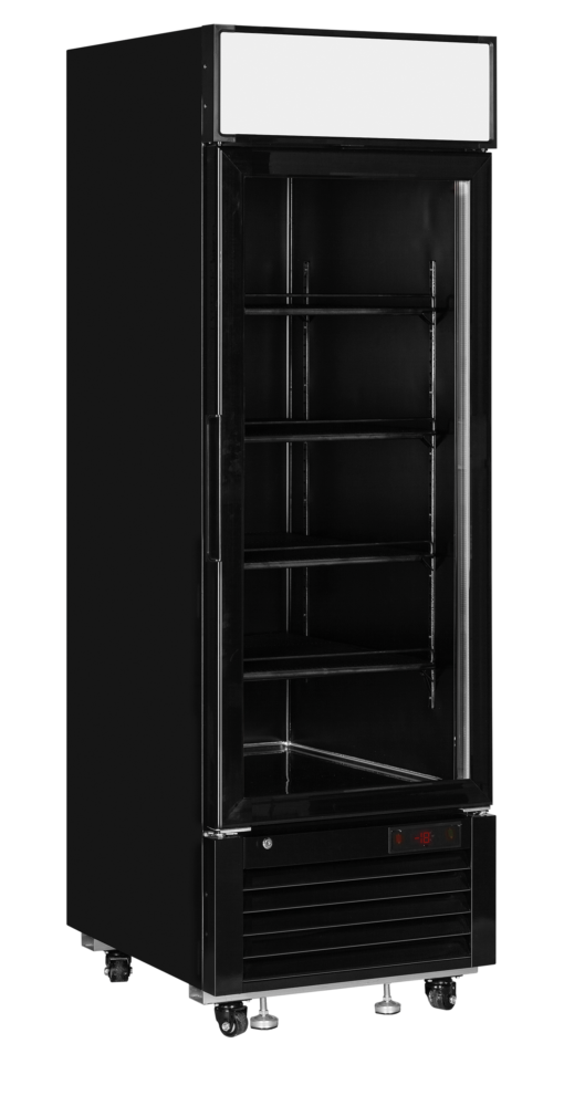 TEFCOLD LGF2500 Black Glass Door Display Freezer