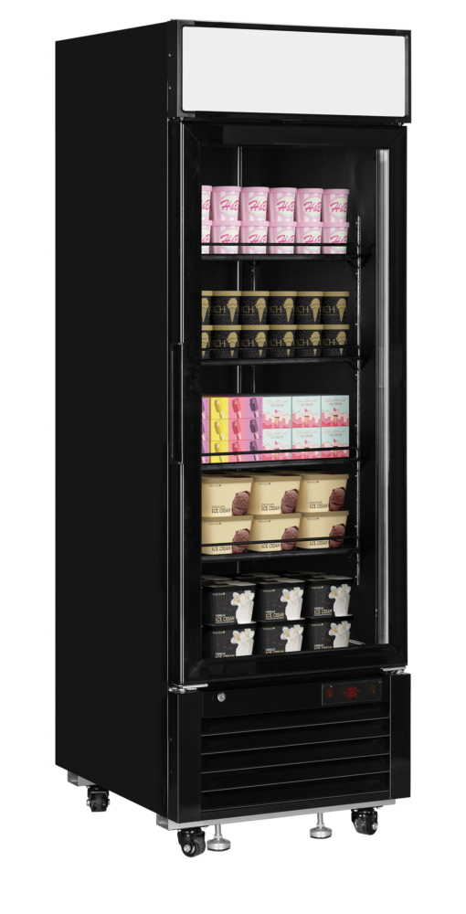 TEFCOLD LGF2500 Black Glass Door Display Freezer - Image 2