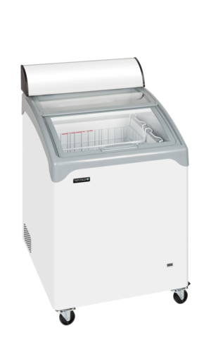 TEFCOLD NIC101CP Sliding Curved Glass Lid Chest Freezer
