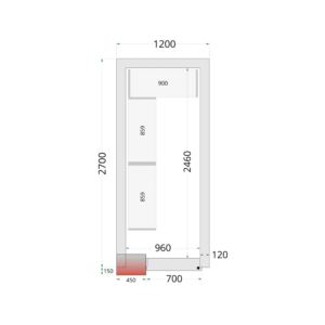 TEFCOLD Shelf Rack System Kit CRNF1227