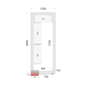 TEFCOLD Shelf Rack System Kit CRNF1230