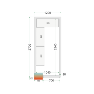 TEFCOLD Shelf Rack System Kit CRPF1227